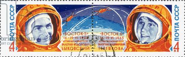 Valentina Tereškova francobollo