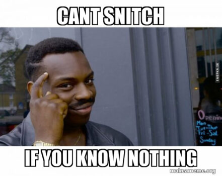 Snitch - slang gen z