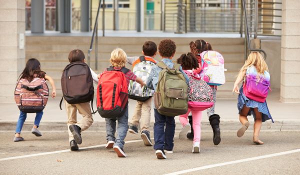 Bambini di scuola elementare in Russia