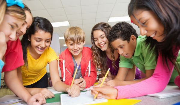 Ragazzi di scuola secondaria in Svizzera
