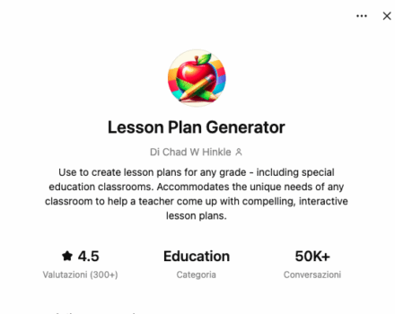 GPT Lesson plan generator