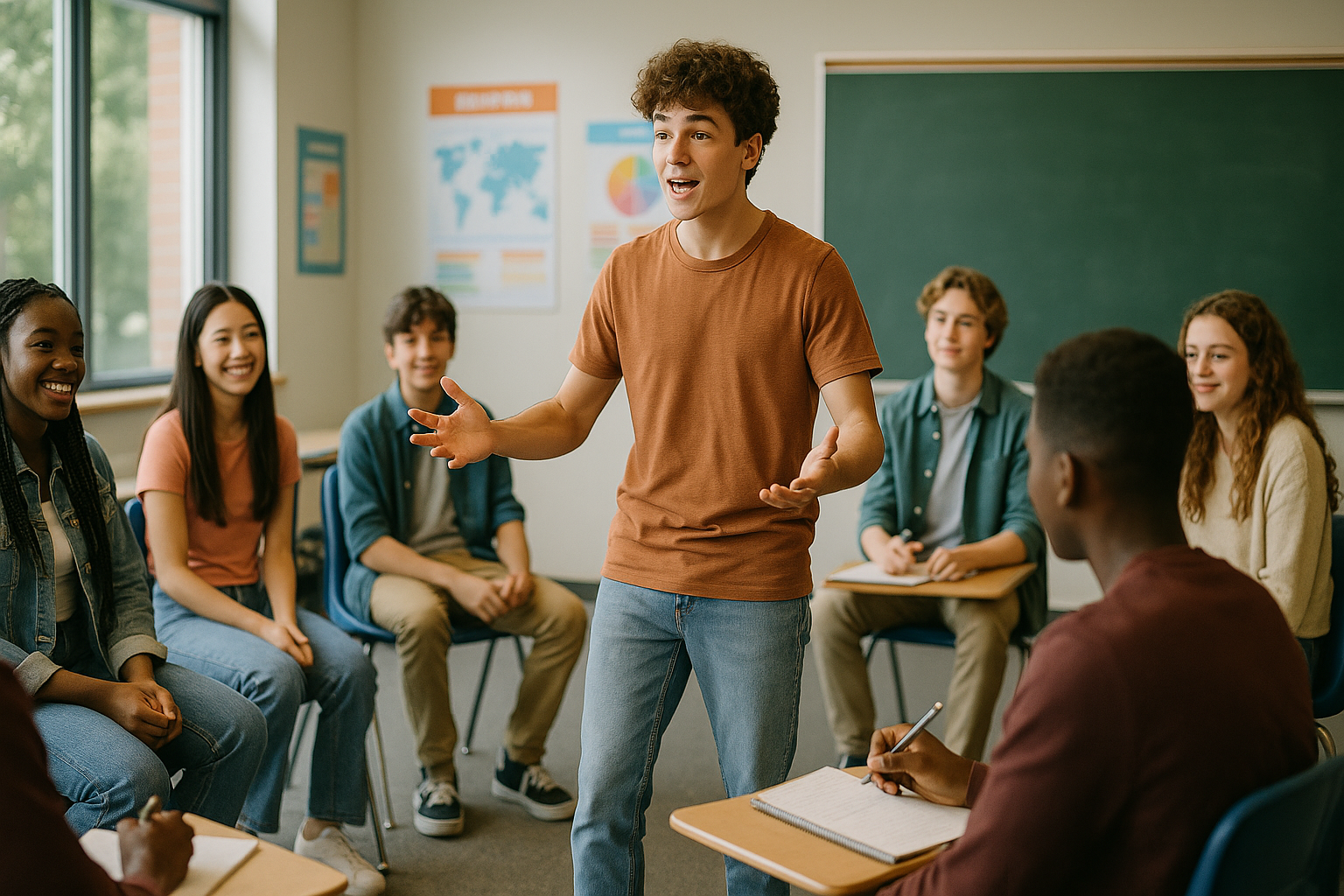 Svolgimento di un'attività di role playing didattico