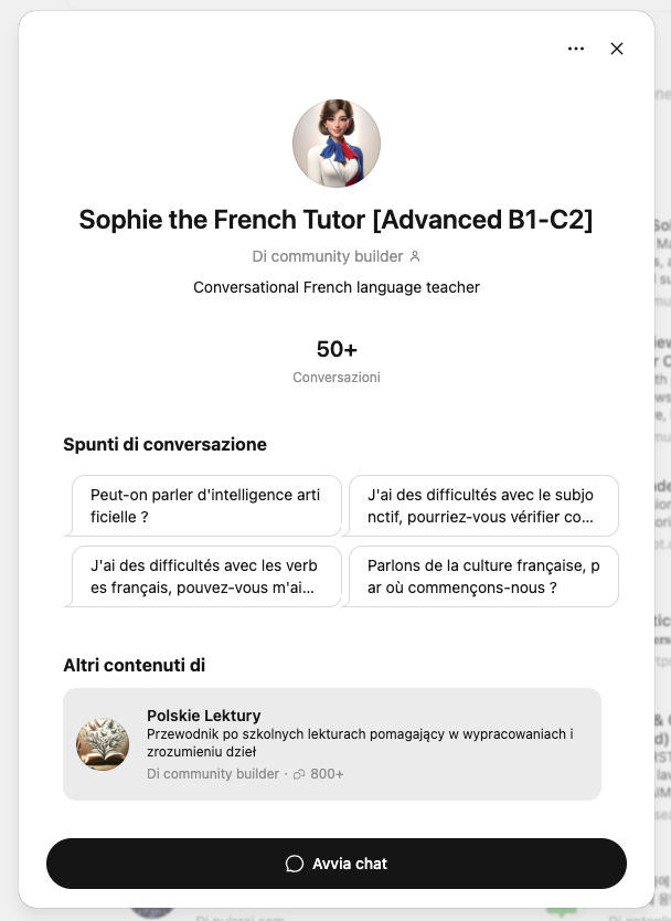 GPT Sophie the French Tutor